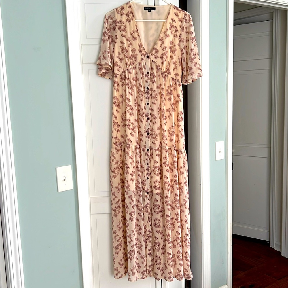 Button down floral dress, size small
